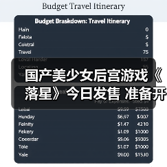 国产美少女后宫游戏《落星》今日发售 准备开玩（图2）