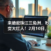 来绝密珠江三角洲，秒变大红人！