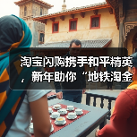 淘宝闪购携手和平精英，新年助你